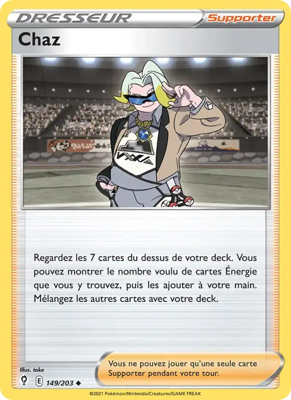 Carte Pokémon Chaz #149 — Évolution Céleste