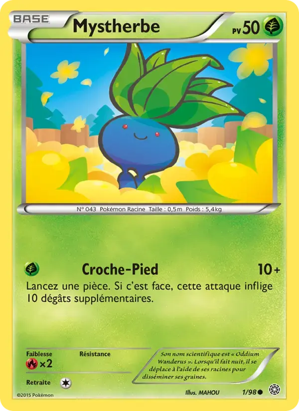 Carte Pokémon Mystherbe #1 — Origines Antiques