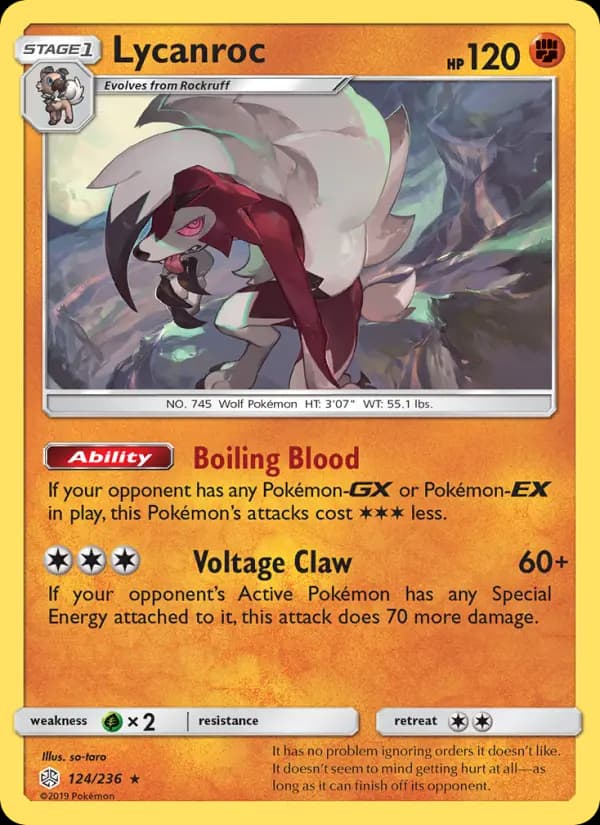 Lycanroc #124 — Cosmic Eclipse