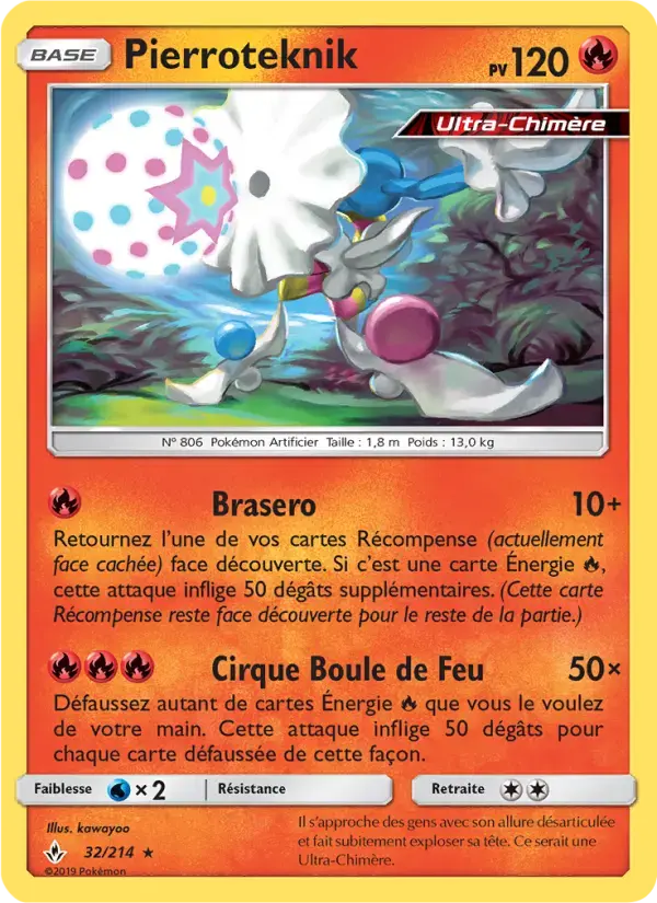 Carte Pokémon Pierroteknik #32 — Alliance Infaillible