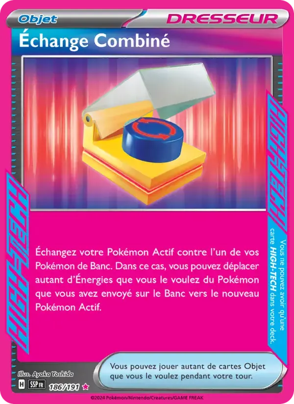 Carte Pokémon Échange Combiné #186 — Étincelles Déferlantes