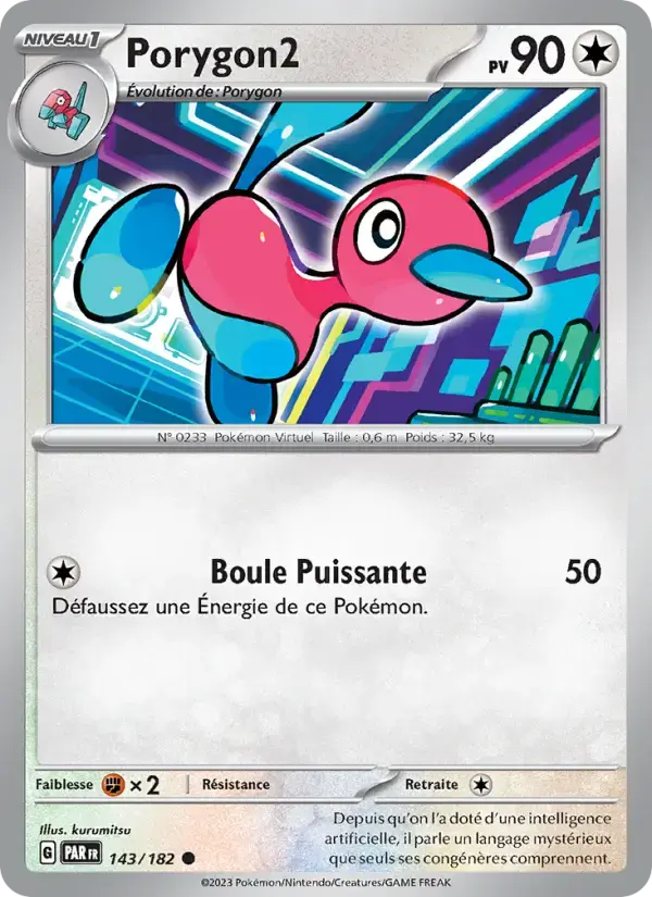 Carte Pokémon Porygon2 #143 — Faille Paradoxe