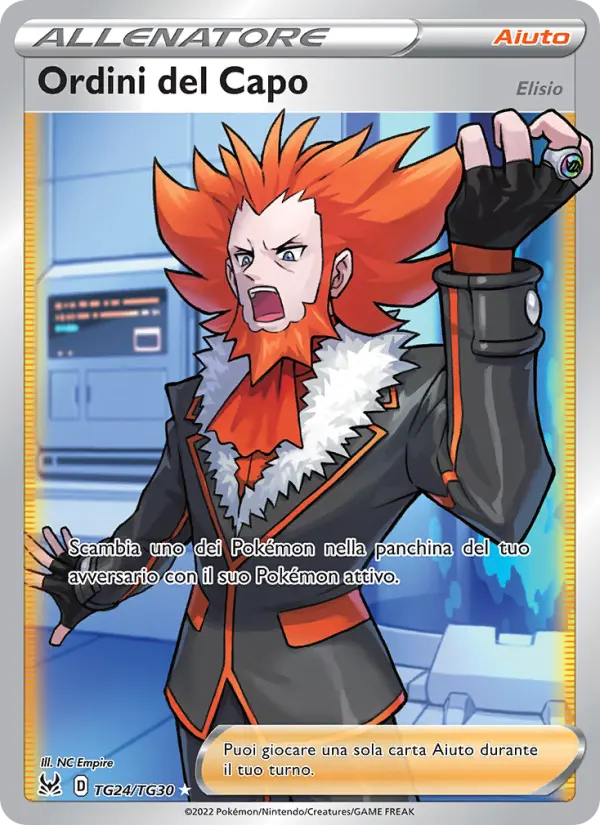 Carte Pokémon Ordres du Boss #TG24 — Origine Perdue