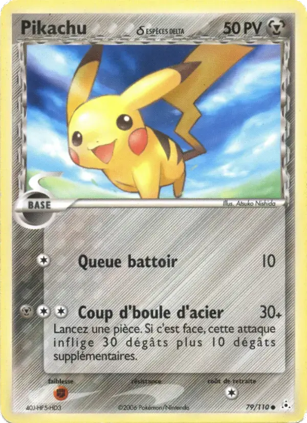 Carte Pokémon Pikachu δ #79 — Fantômes Holon
