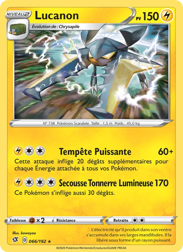 Carte Pokémon Lucanon #66 — Clash des Rebelles