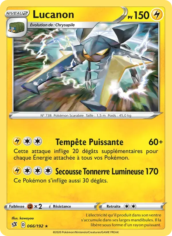 Carte Pokémon Lucanon #66 — Clash des Rebelles