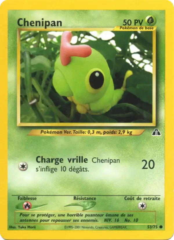 Carte Pokémon Chenipan #53 — Neo Discovery