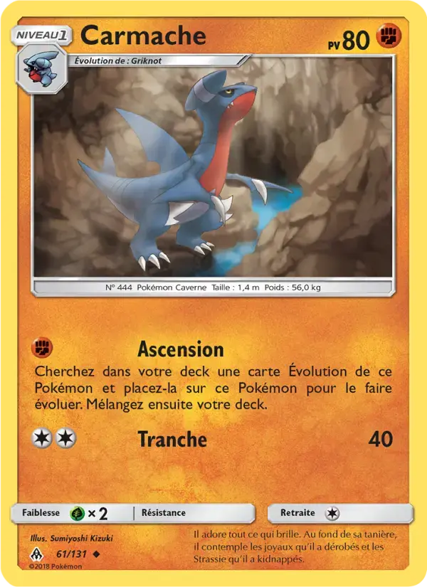 Carte Pokémon Carmache #61 — Lumière Interdite