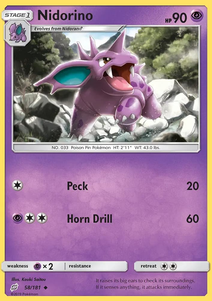 Nidorino #58 — Team Up