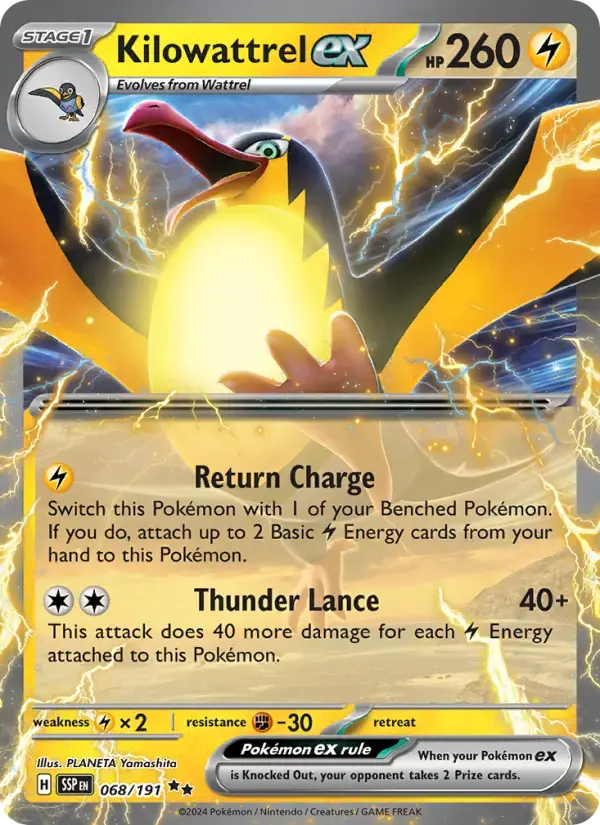 Kilowattrel ex #068 — Surging Sparks