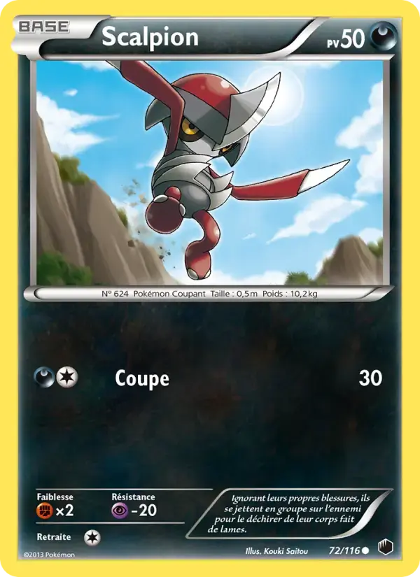 Carte Pokémon Scalpion #72 — Glaciation Plasma