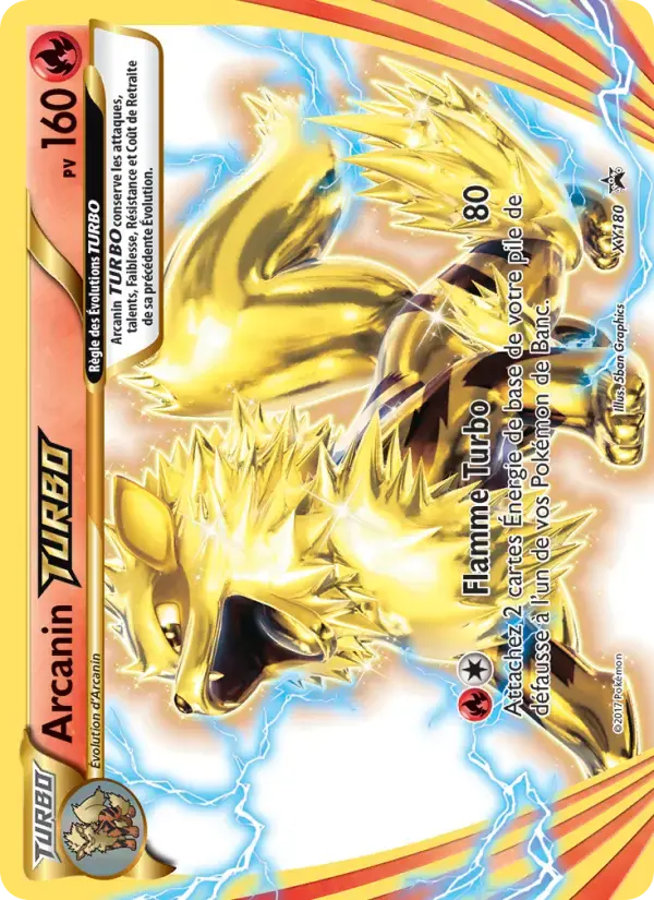 Carte Pokémon Arcanin TURBO #XY180 — Promos X&Y