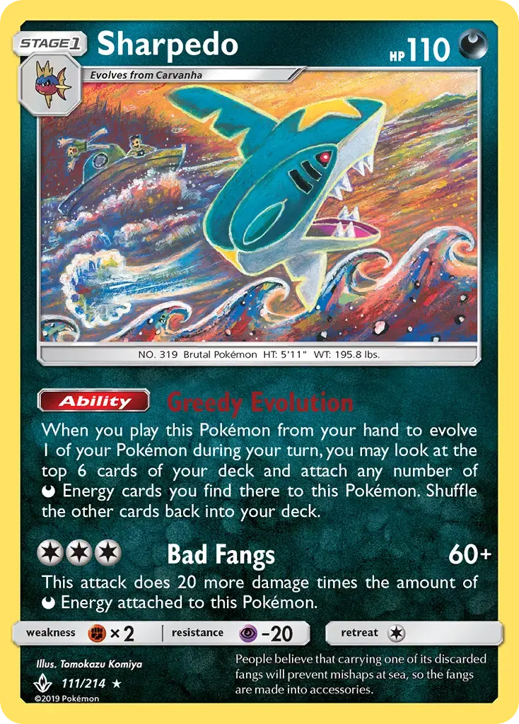 Sharpedo #111 — Unbroken Bonds