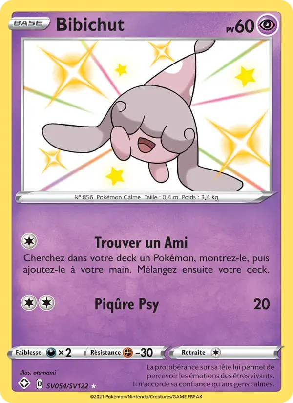 Carte Pokémon Bibichut #SV054 — Destinées Radieuses