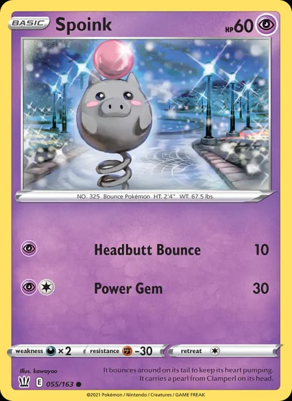 Spoink #55 — Battle Styles