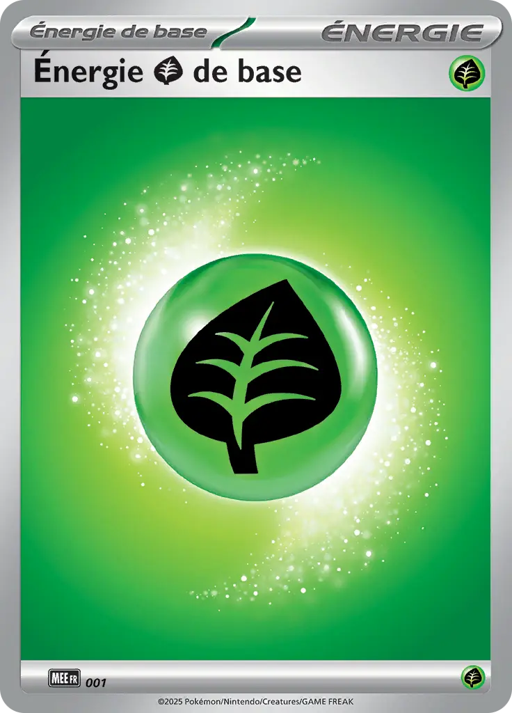 Carte Pokémon Énergie Plante #001 — Énergies Méga-Évolution