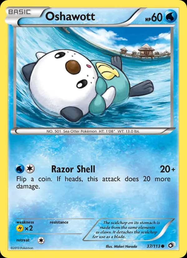 Oshawott #37 — Legendary Treasures