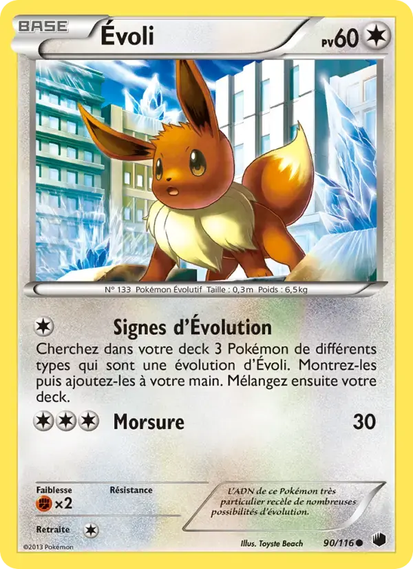 Carte Pokémon Évoli #90 — Glaciation Plasma