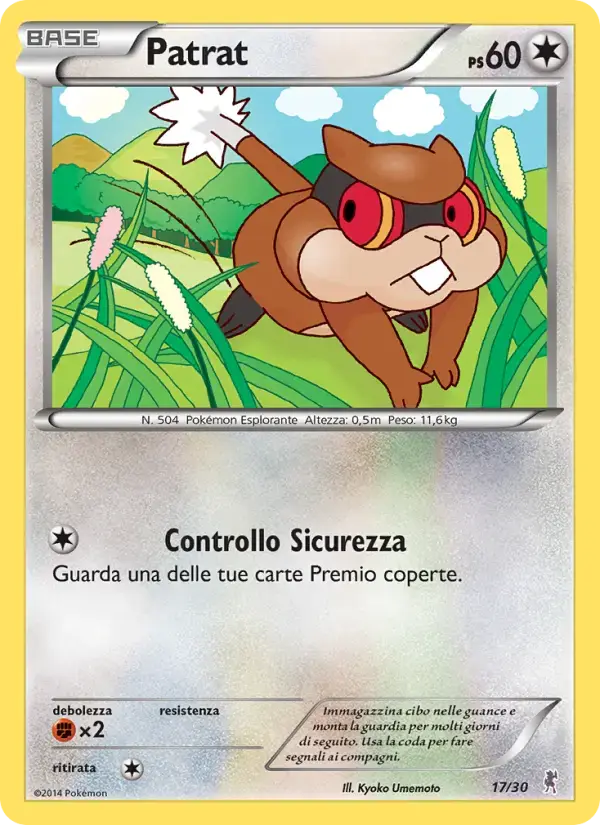 Carte Pokémon Patrat #17 — Kit du Dresseur XY (Scalproie)