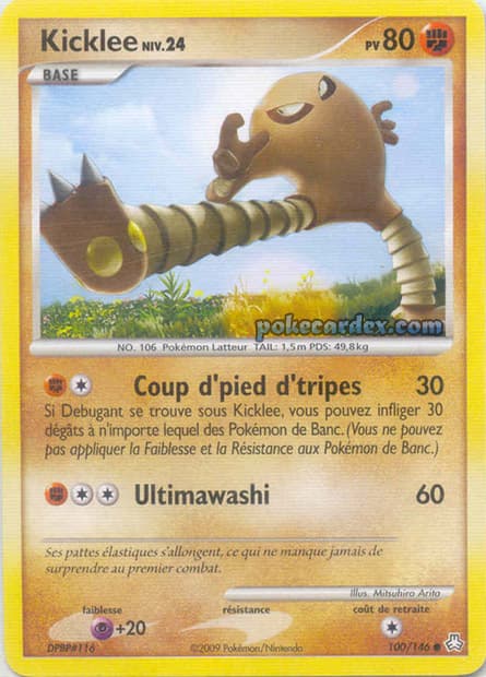 Carte Pokémon Kicklee #100 — Éveil des Légendes