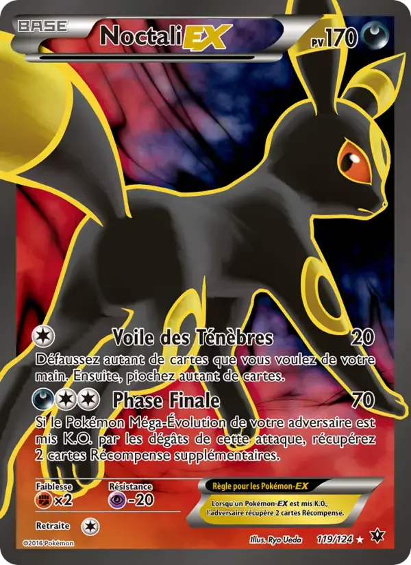 Carte Pokémon Noctali EX #119 — Impact des Destins