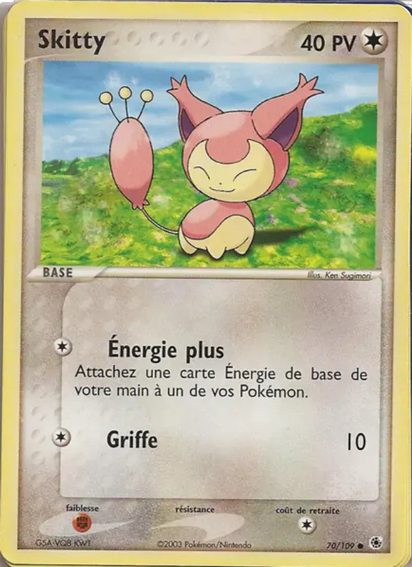 Carte Pokémon Skitty #70 — Rubis & Saphir