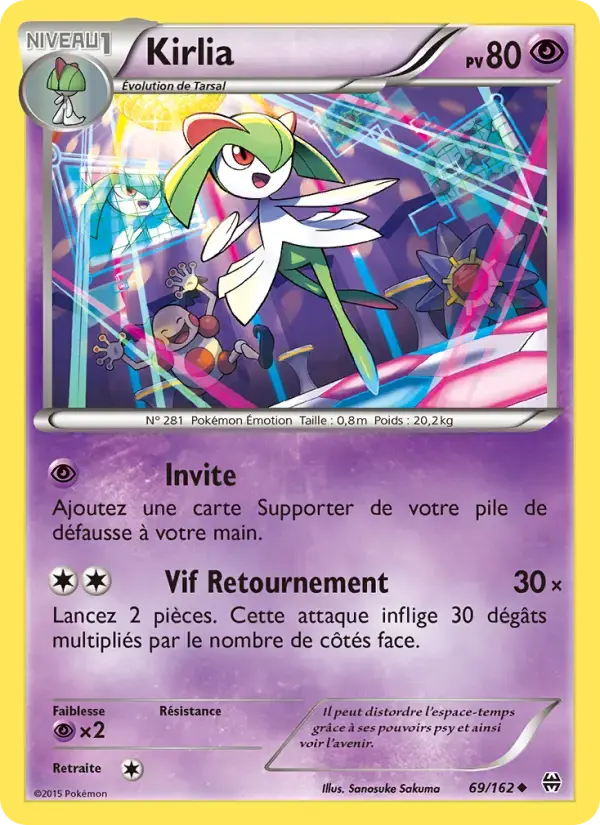 Carte Pokémon Kirlia #69 — Impulsion Turbo