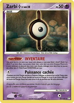 Carte Pokémon Zarbi #37 — Trésors Mystérieux