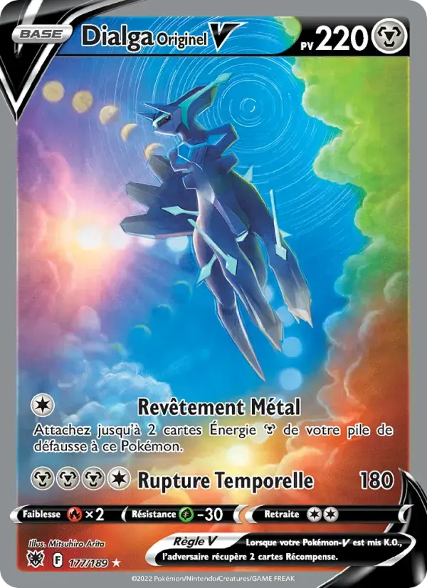 Carte Pokémon Dialga Originel V #177 — Astres Radieux