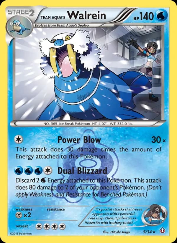 Team Aqua's Walrein #5 — Double Crisis