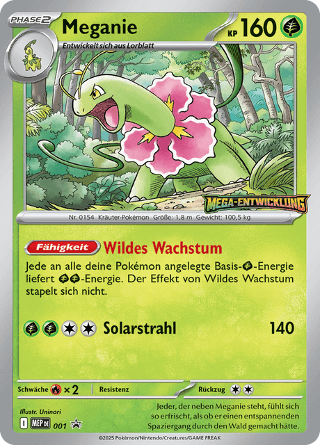 Carte Pokémon Méganium #001 — Promos Méga-Évolution