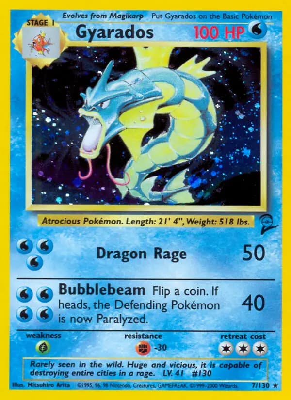 Gyarados #7 — Base Set 2
