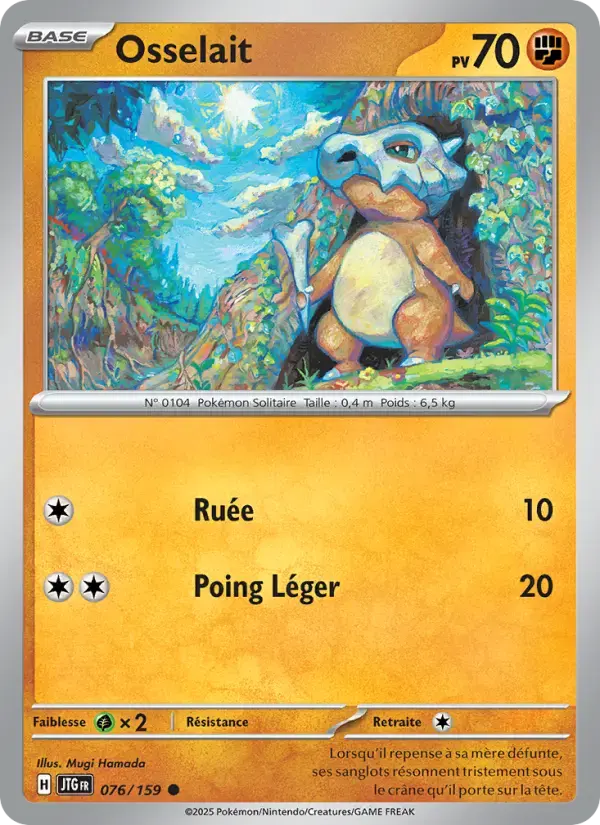Carte Pokémon Osselait #076 — Aventures Ensemble