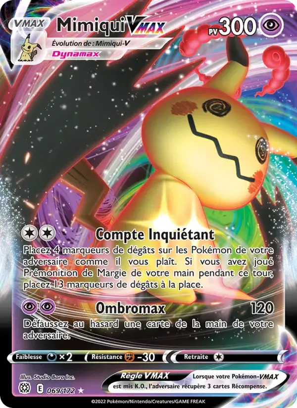 Carte Pokémon Mimiqui VMAX #069 — Stars Étincelantes