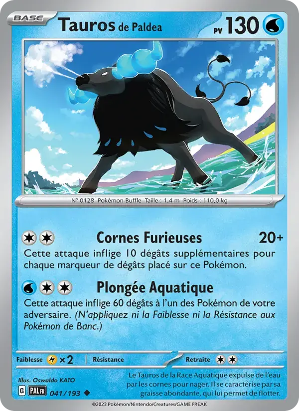 Carte Pokémon Tauros de Paldea #041 — Évolutions à Paldea