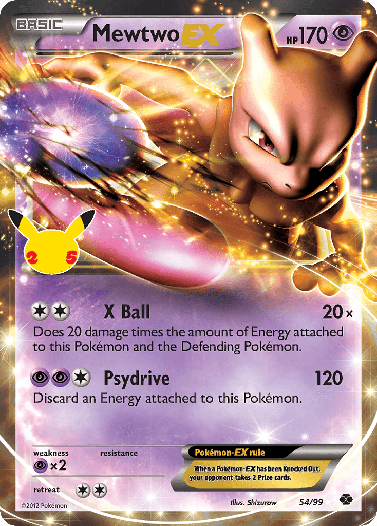 Carte Pokémon Mewtwo-EX #47 — Célébrations
