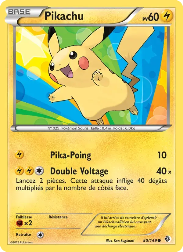 Carte Pokémon Pikachu #50 — Frontières Franchies