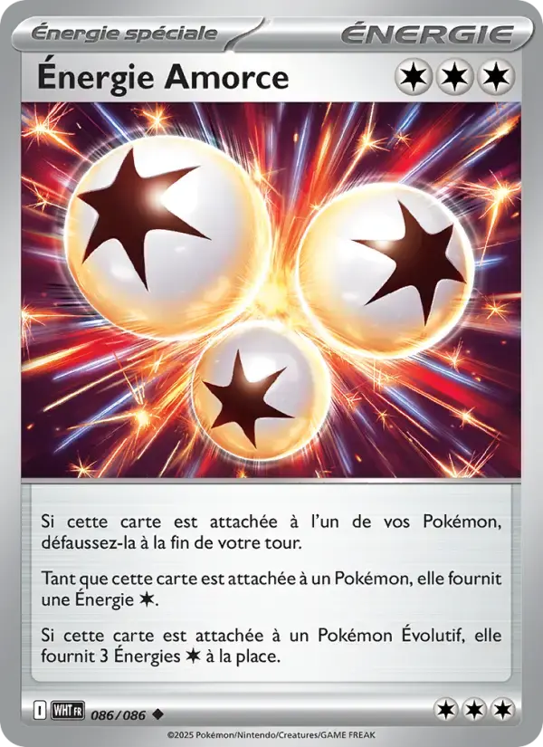 Carte Pokémon Énergie Amorce #086 — Flamme Blanche