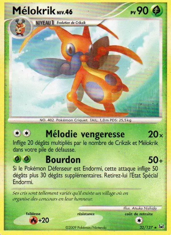 Carte Pokémon Mélokrik #32 — Platine