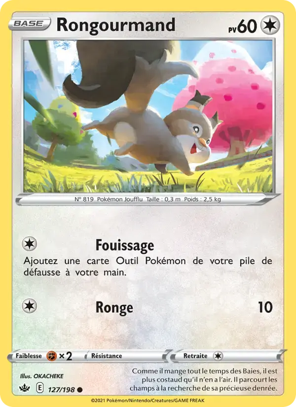 Carte Pokémon Rongourmand #127 — Règne de Glace