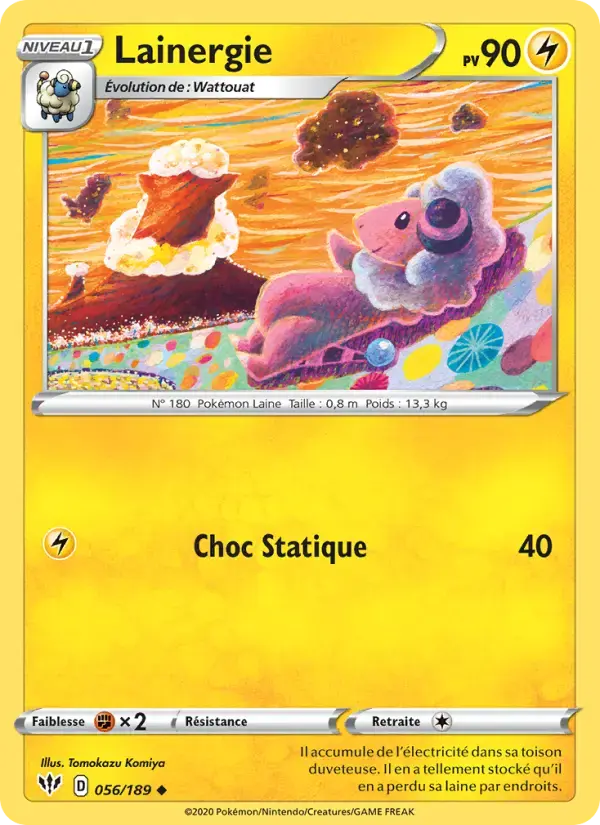 Carte Pokémon Lainergie #56 — Ténèbres Embrasées