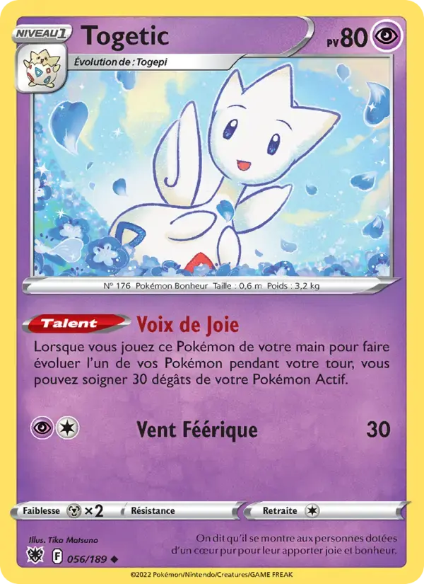 Carte Pokémon Togetic #056 — Astres Radieux