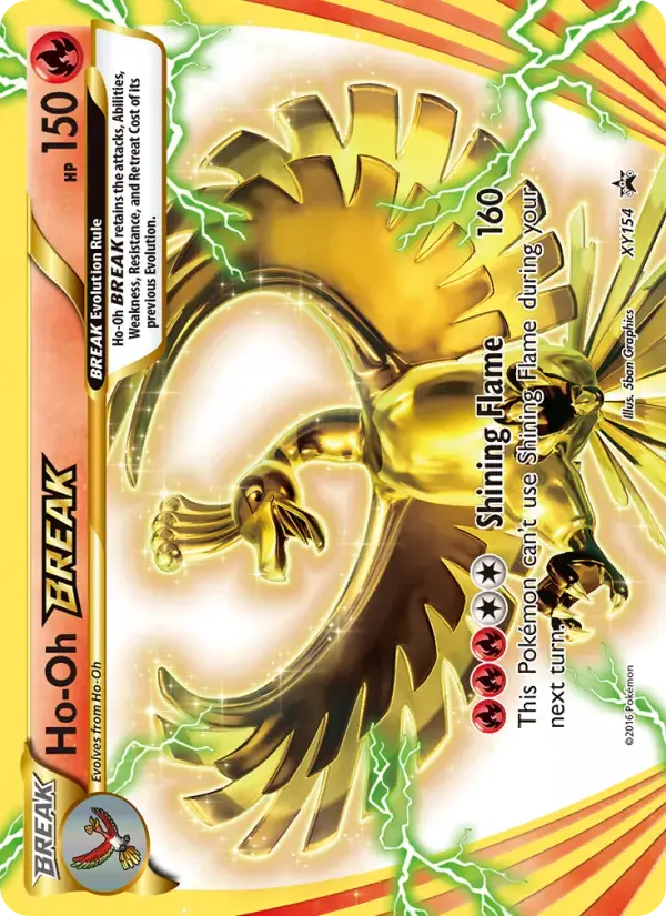 Carte Pokémon Ho-Oh BREAK #XY154 — Promos X&Y