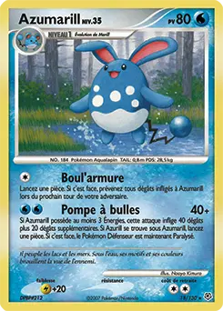 Carte Pokémon Azumarill #18 — Diamant et Perle