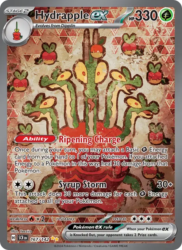 Hydrapple ex #167 — Stellar Crown