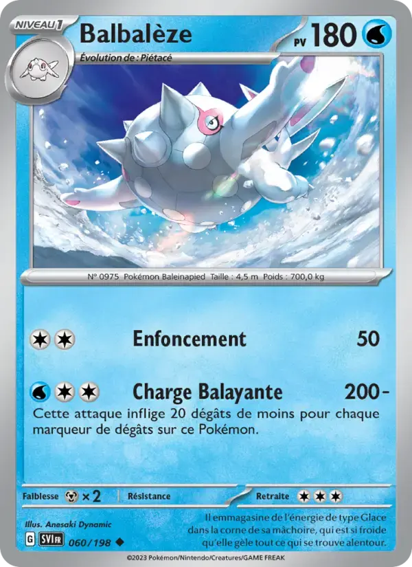 Carte Pokémon Balbalèze #060 — Écarlate et Violet