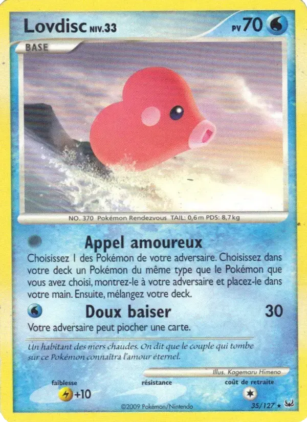 Carte Pokémon Lovdisc #35 — Platine