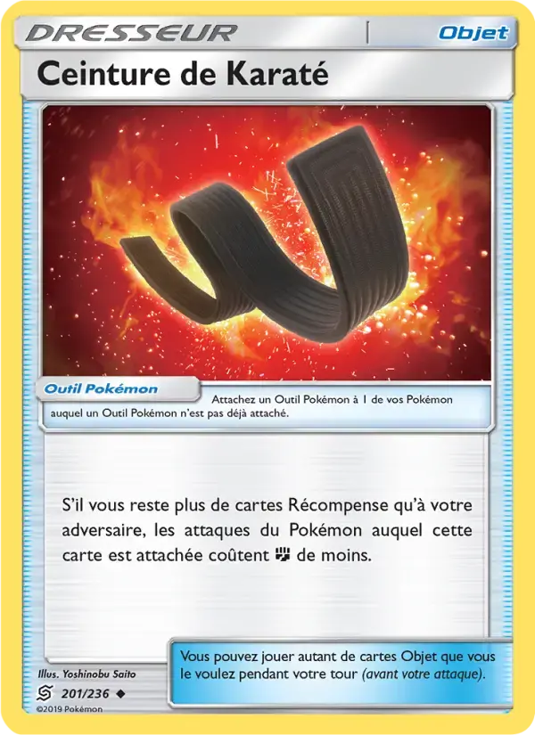 Carte Pokémon Ceinture de Karaté #201 — Harmonie des Esprits