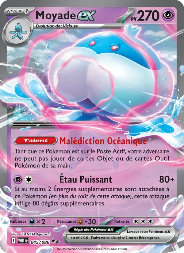 Carte Pokémon Moyade-ex #045 — Flamme Blanche