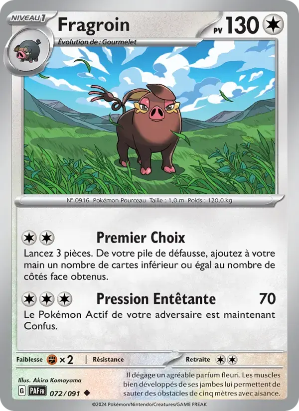 Carte Pokémon Fragroin #072 — Destinées de Paldea